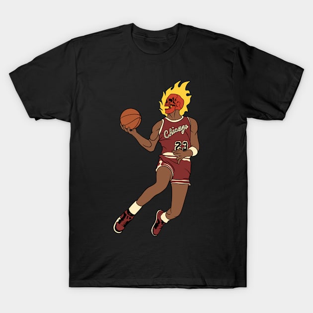 the legend on fire T-Shirt by Sandieteecash